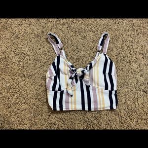 Striped crop top